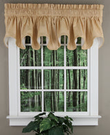 Lisa Solid Lined Scalloped Valance