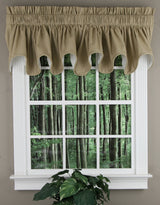 Lisa Solid Lined Scalloped Valance