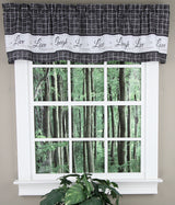 Live, Love, Laugh, Tailored Valance