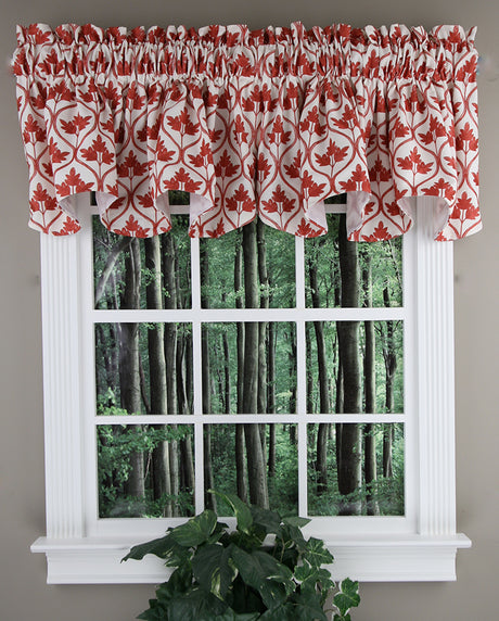 Mayfair Lined Embroidered Scalloped Valance