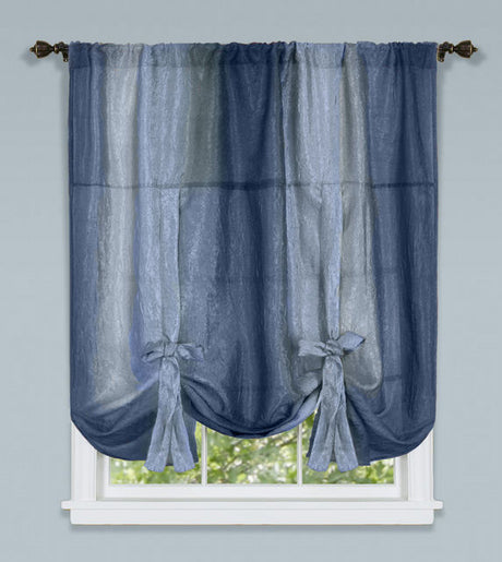 Ombre, 50"W X 63"L, Tie -Up Shade