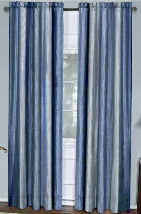 Ombre Semi Sheer Curtains, 50"W X 84"L Rod Pocket Panel