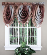 Ombre Waterfall Valance with Tassel