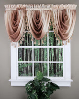 Ombre Waterfall Valance with Tassel