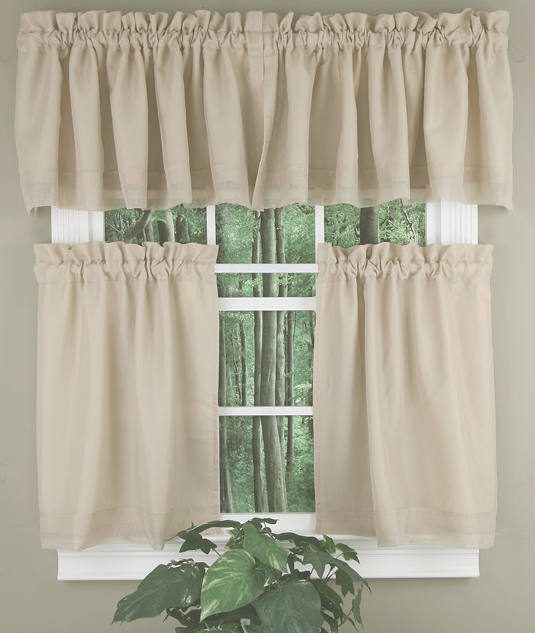 Rhapsody Lined Voile Tailored Valance