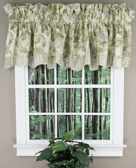 Spring Bling Lined Scalloped Waverly Valance