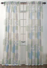 Jasmine Tile Print Sheer Panel - Close Out