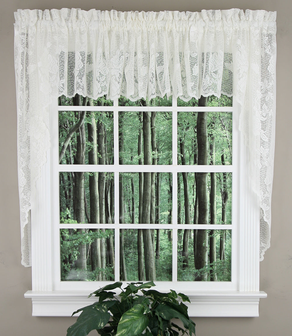 Lacey Embroidered Lace Curtains