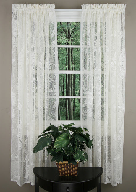 Lacey Embroidered Lace Curtains