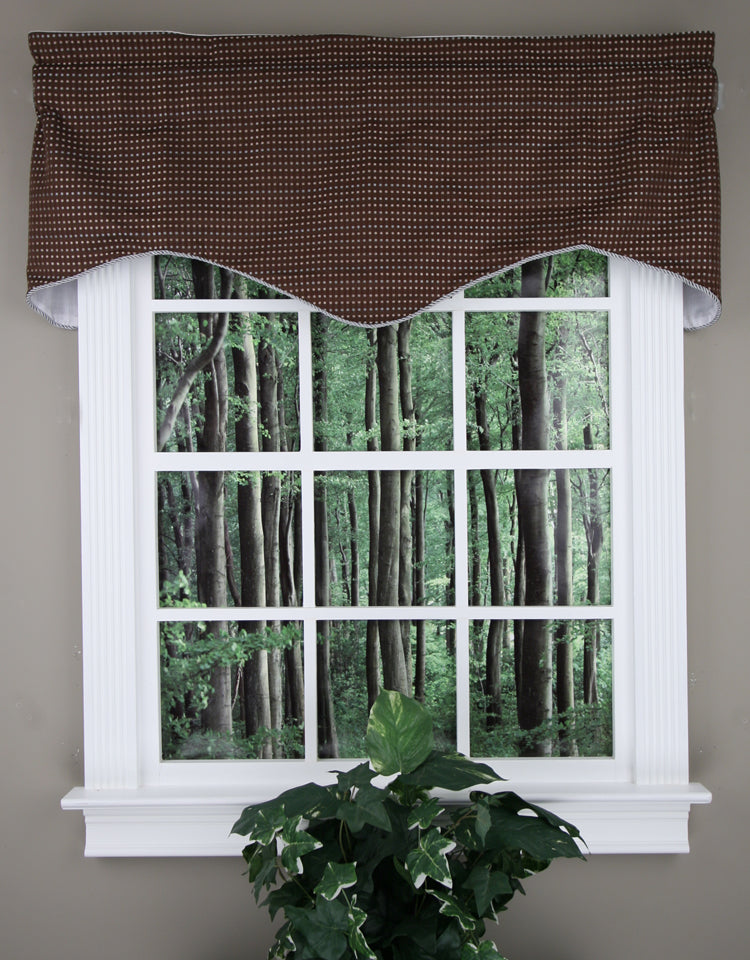 Tyler Lined Scalloped Curtain Valance