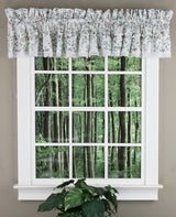 Country Floral Ruffled Valance