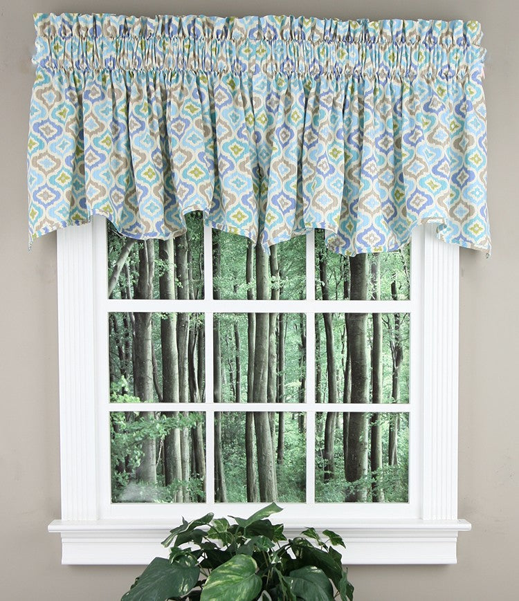 Lunar Lattice Wave Waverly Valance