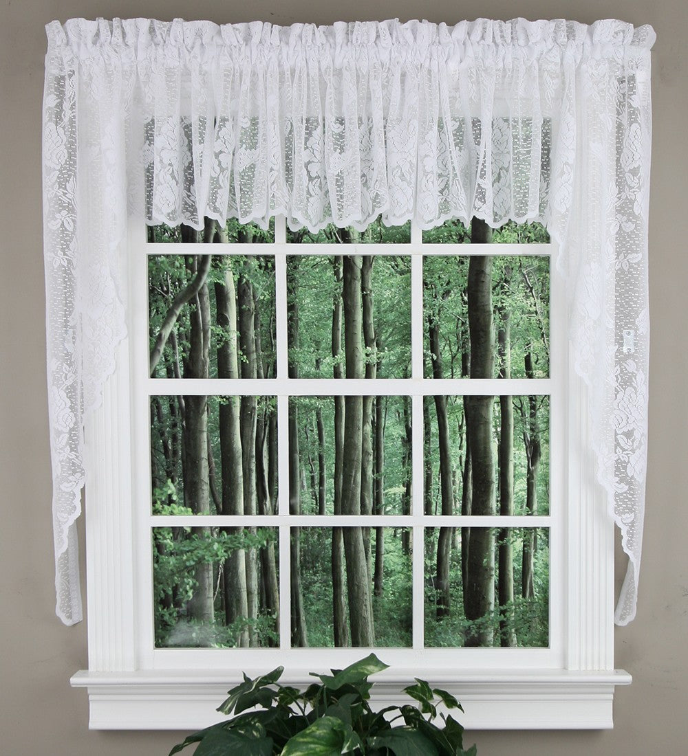 Lacey Embroidered Lace Curtains