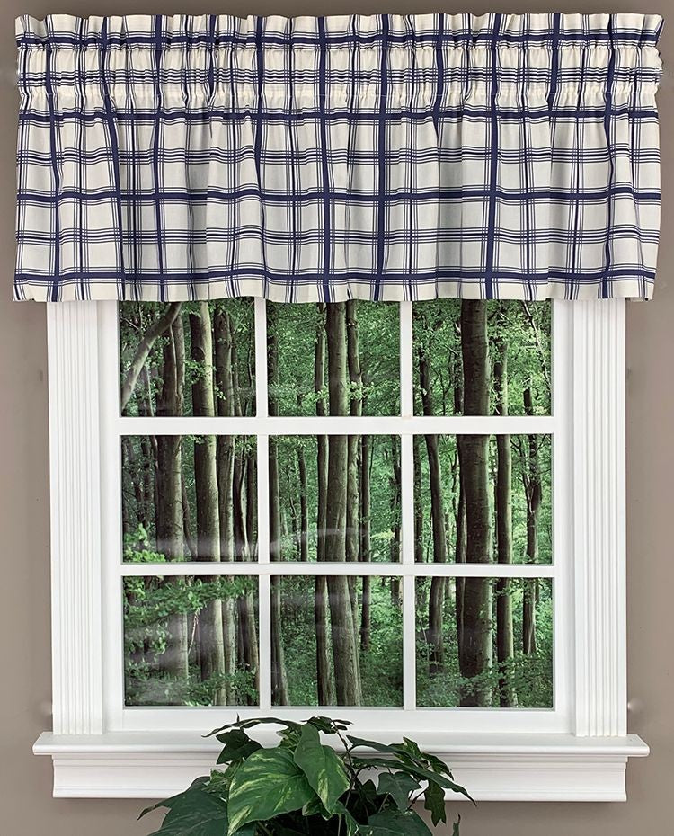 Logan Plaid Tailored Valance