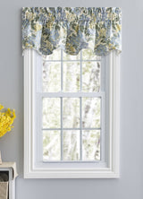 Hydrangea, 70"W X 15"L Lined Scalloped Valance