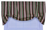 Montego Stripe, 60"W X 24"L Tie Up Valance