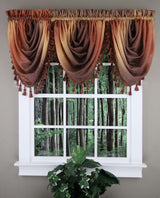 Ombre Waterfall Valance with Tassel