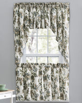 Madison Floral Lined Scalloped Valance