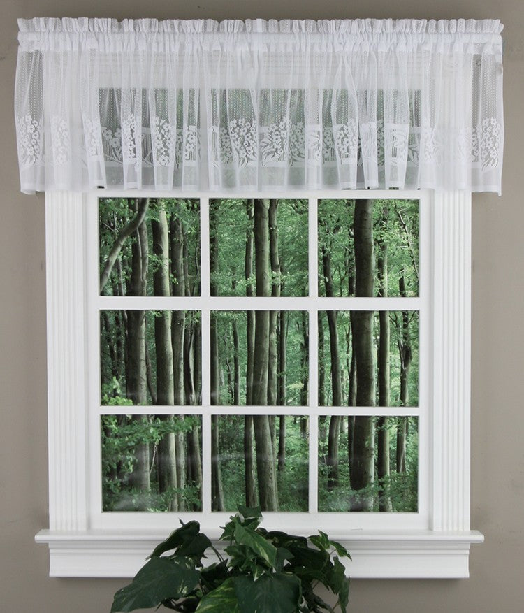 Hydrangea Lace Tailored Valance