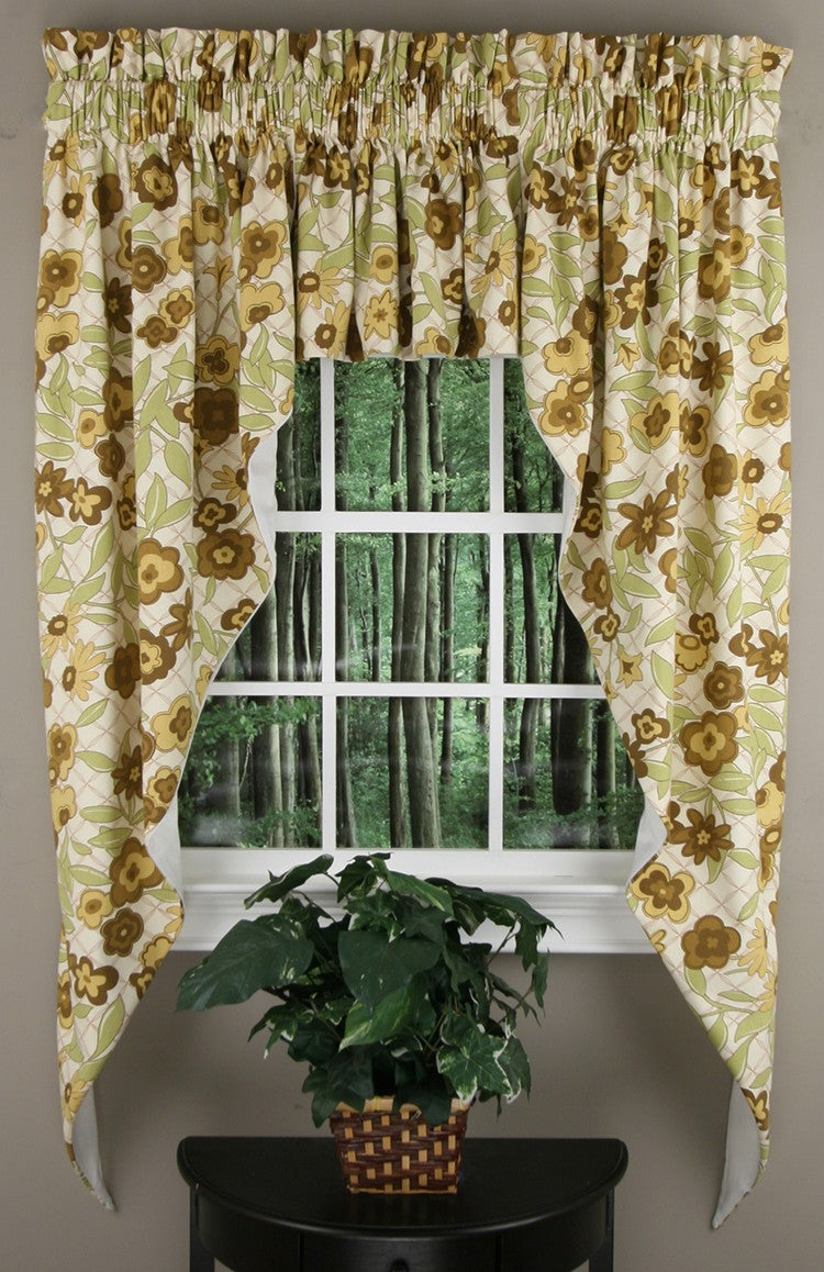 Floral Garden Tailored Valance