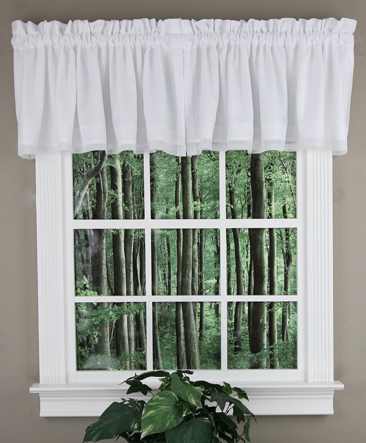 Rhapsody Lined Voile Tailored Valance