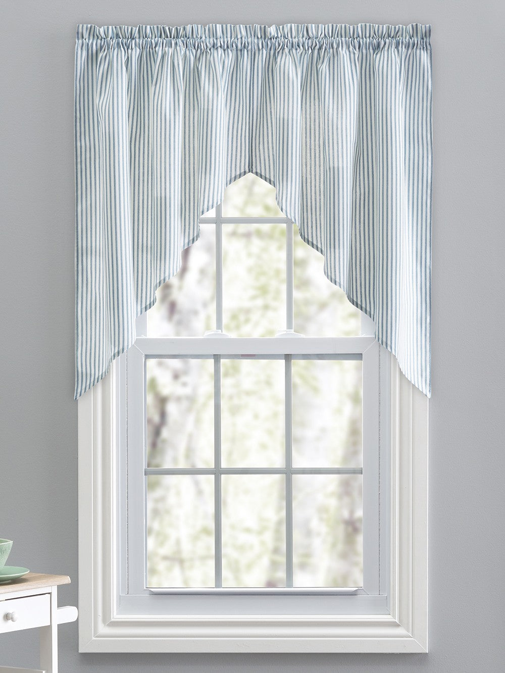 Plaza Stripe Tailored Valance