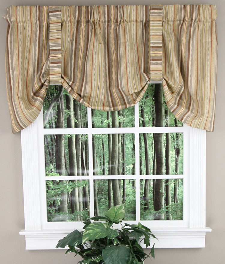 Kensington Stripe Tie Up Valance - Close Out