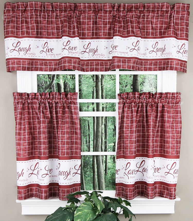 Live, Love, Laugh, Valance & Tier Set