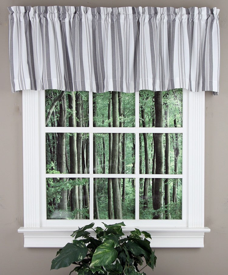 York Tailored Stripe Valance