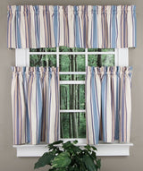 Concord Stripe Lined Tailored Valance