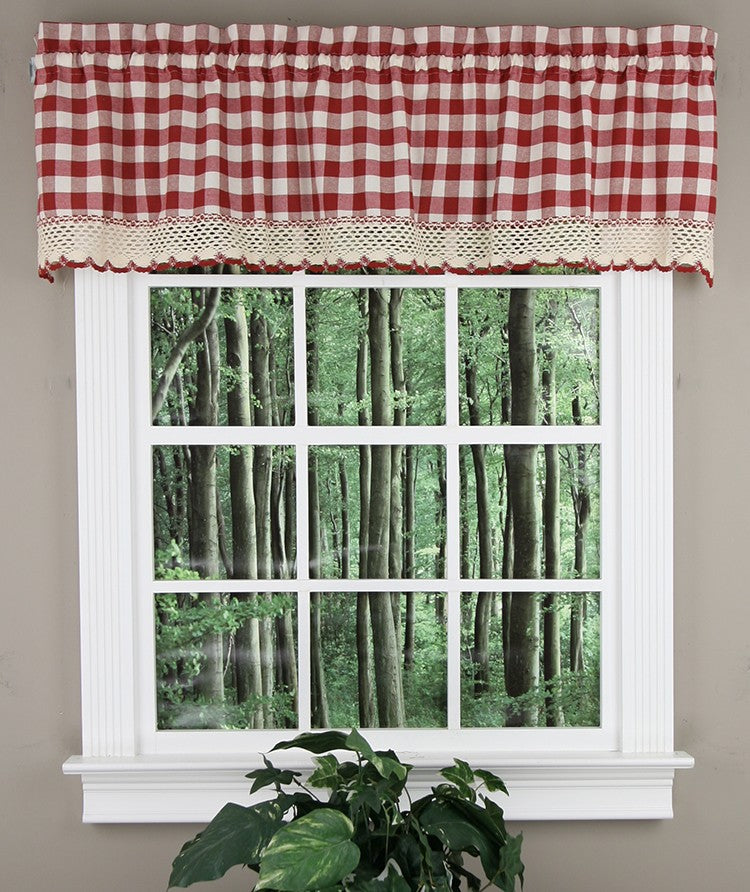 Buffalo Check Country Kitchen Valance