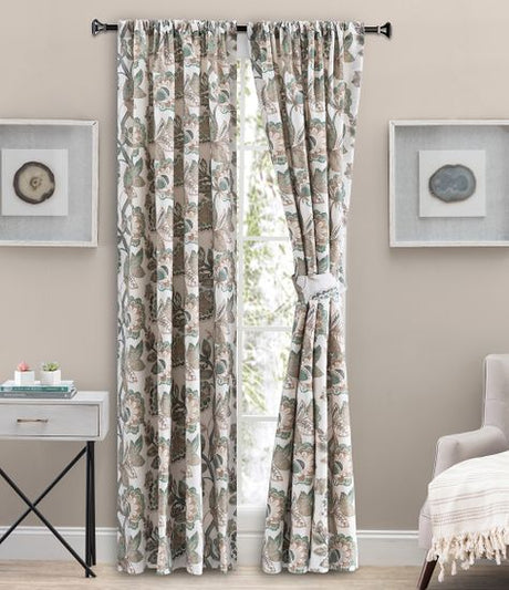 Wynette Lined Curtain Pair with Tiebacks