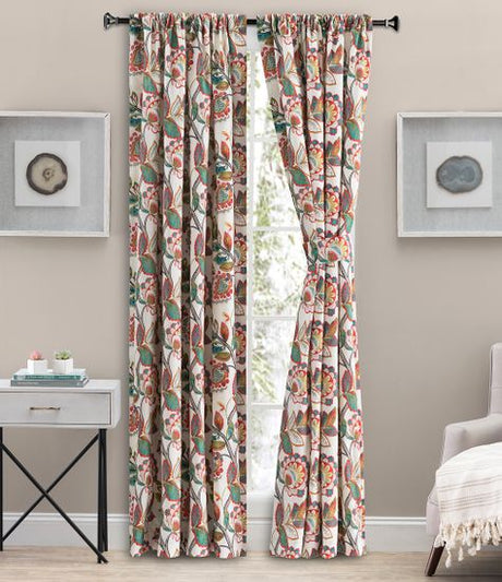 Wynette Lined Curtain Pair with Tiebacks